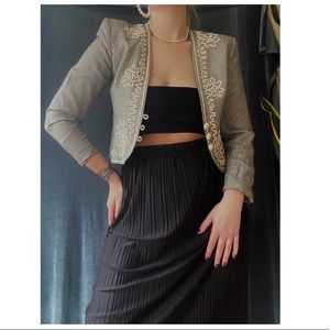 VINTAGE cropped houndstooth blazer (1980’s)